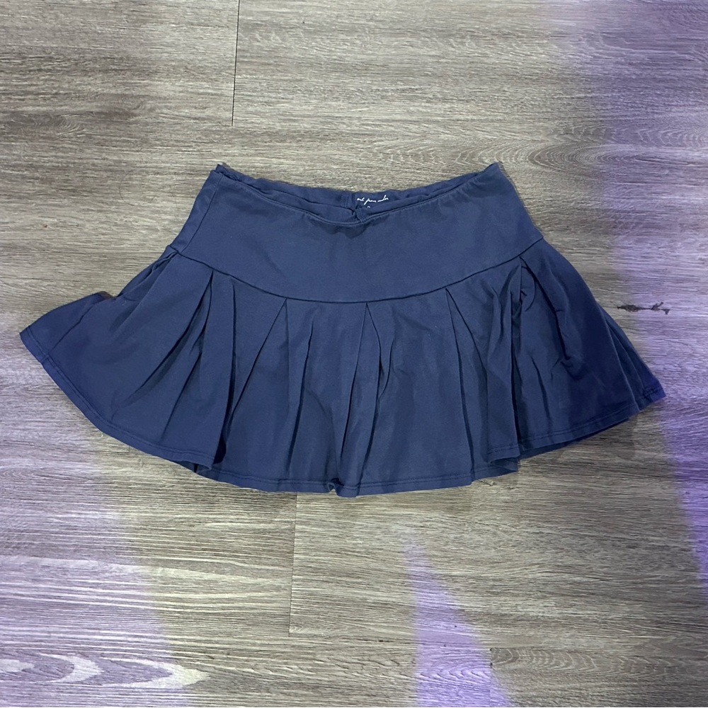 Women’s blue mini skirt